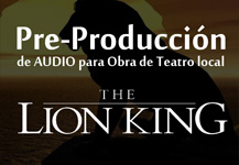 Pre-Producción – Obra Lion King